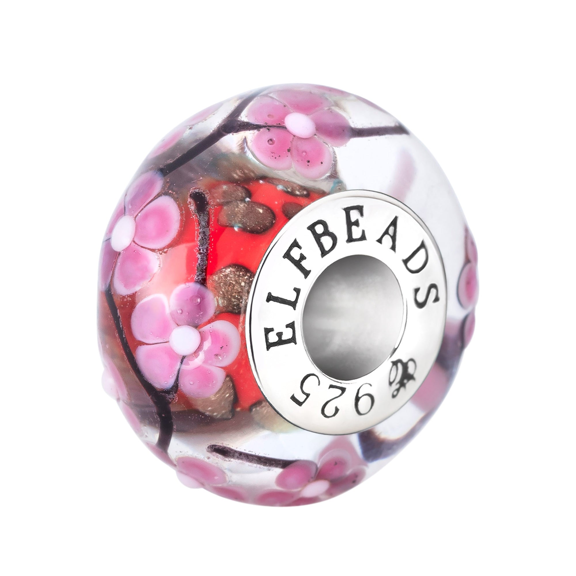 Elfbeads Sakura Forbidden Romance silver glass Bead by The Alternative Bead. Your official Elfbeads Retailer from Germany