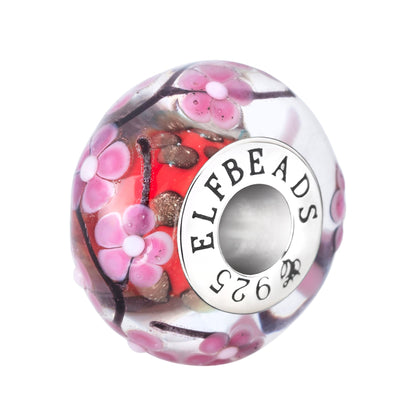 Silver Elfbeads Sakura Forbidden Romance Charm by The Alternative Bead 