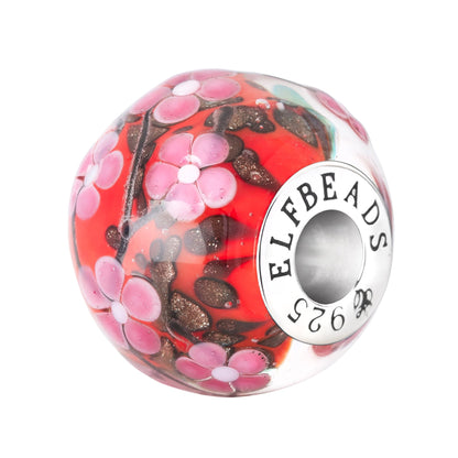 Silver Elfbeads Sakura Forbidden Romance World Charm by The Alternative Bead 