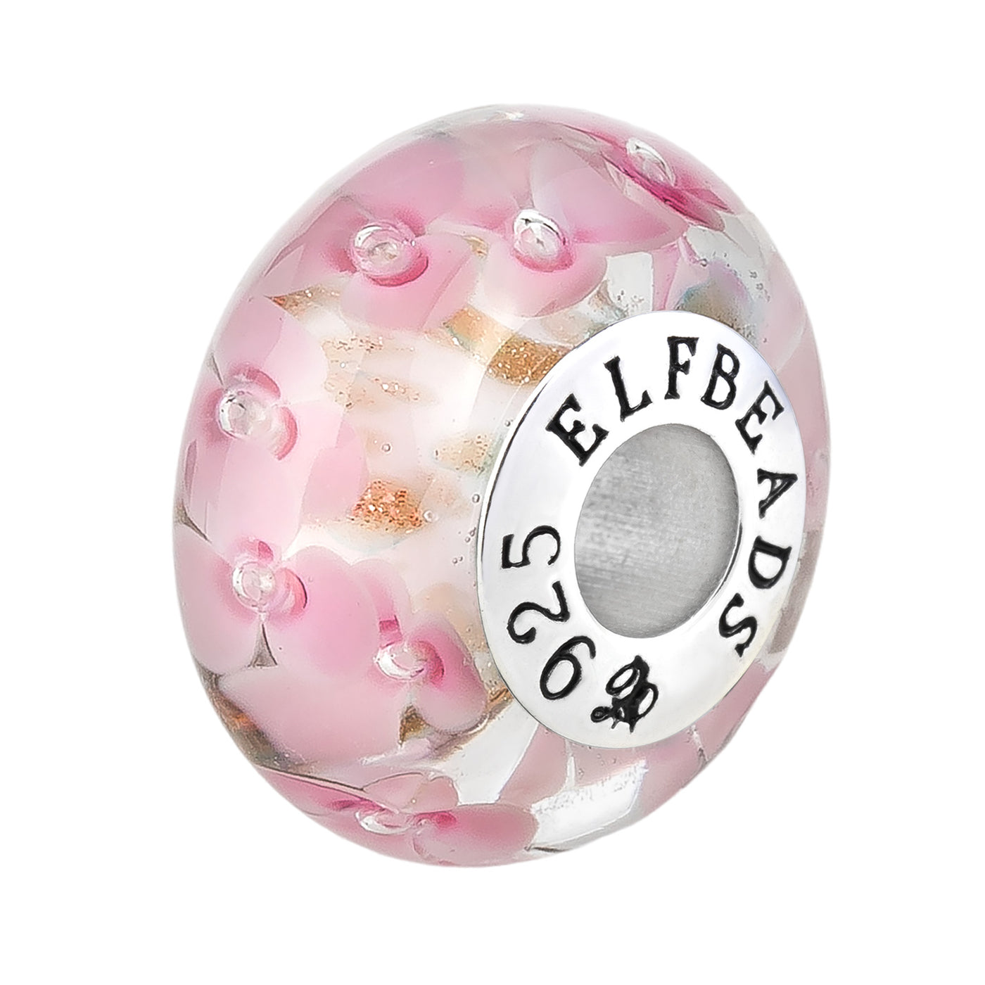  Elfbeads Sakura Petals Snow Charm by The Alternative Bead 