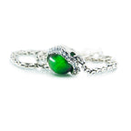Aurora Charm Santas Hat Glass Bead silver; green sterling-silver; enamel; glass Bead by The Alternative Bead. Your official Aurora Charm Retailer from Germany