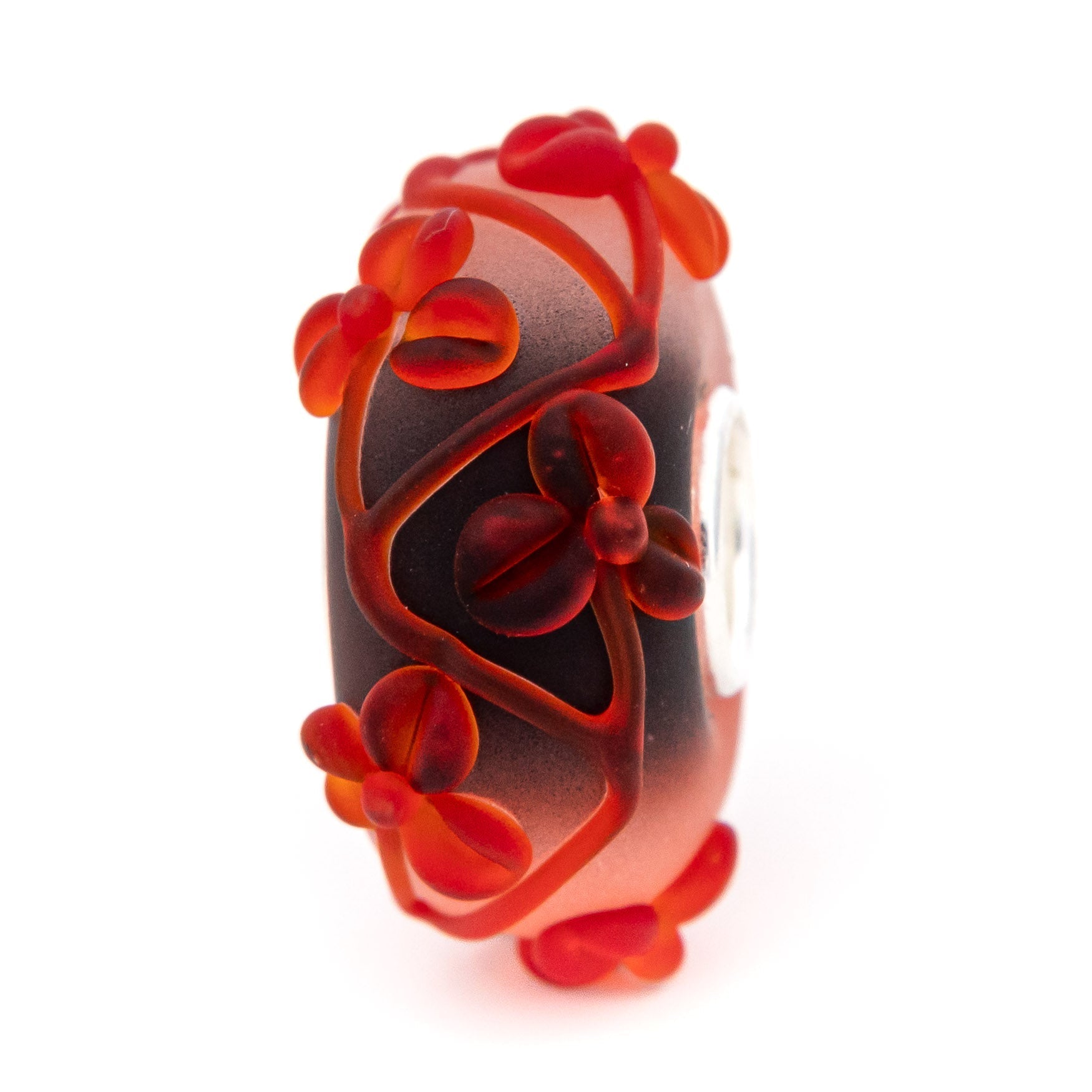 Elfbeads Scarlet Flowertwig Frost  glass Bead by The Alternative Bead. Your official Elfbeads Retailer from Germany