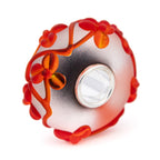 Elfbeads Scarlet Flowertwig Frost  glass Bead by The Alternative Bead. Your official Elfbeads Retailer from Germany