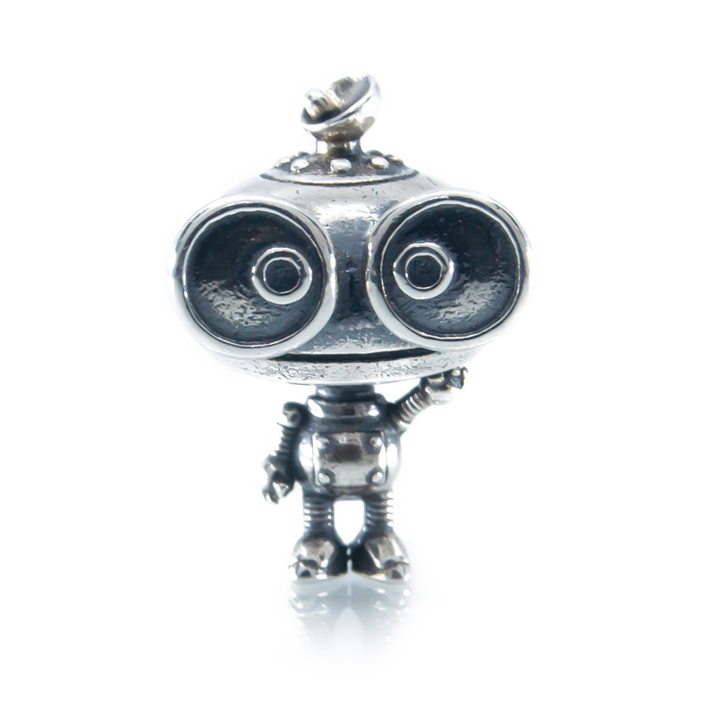 Aurora Charm Scrapy The Bot silver sterling-silver Bead by The Alternative Bead. Your official Aurora Charm Retailer from Germany
