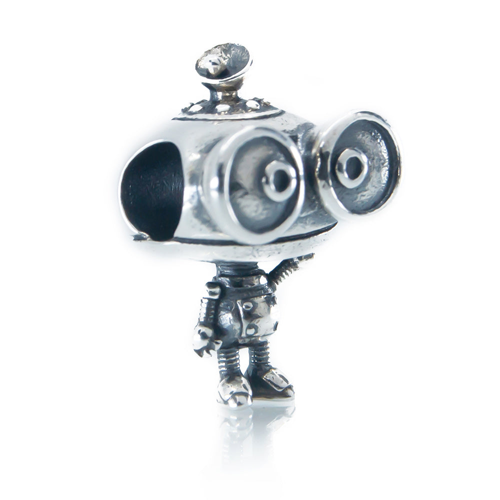 The Alternative Bead: Aurora Charm - Scrapy The Bot Sterling Silver Charm Picture 3