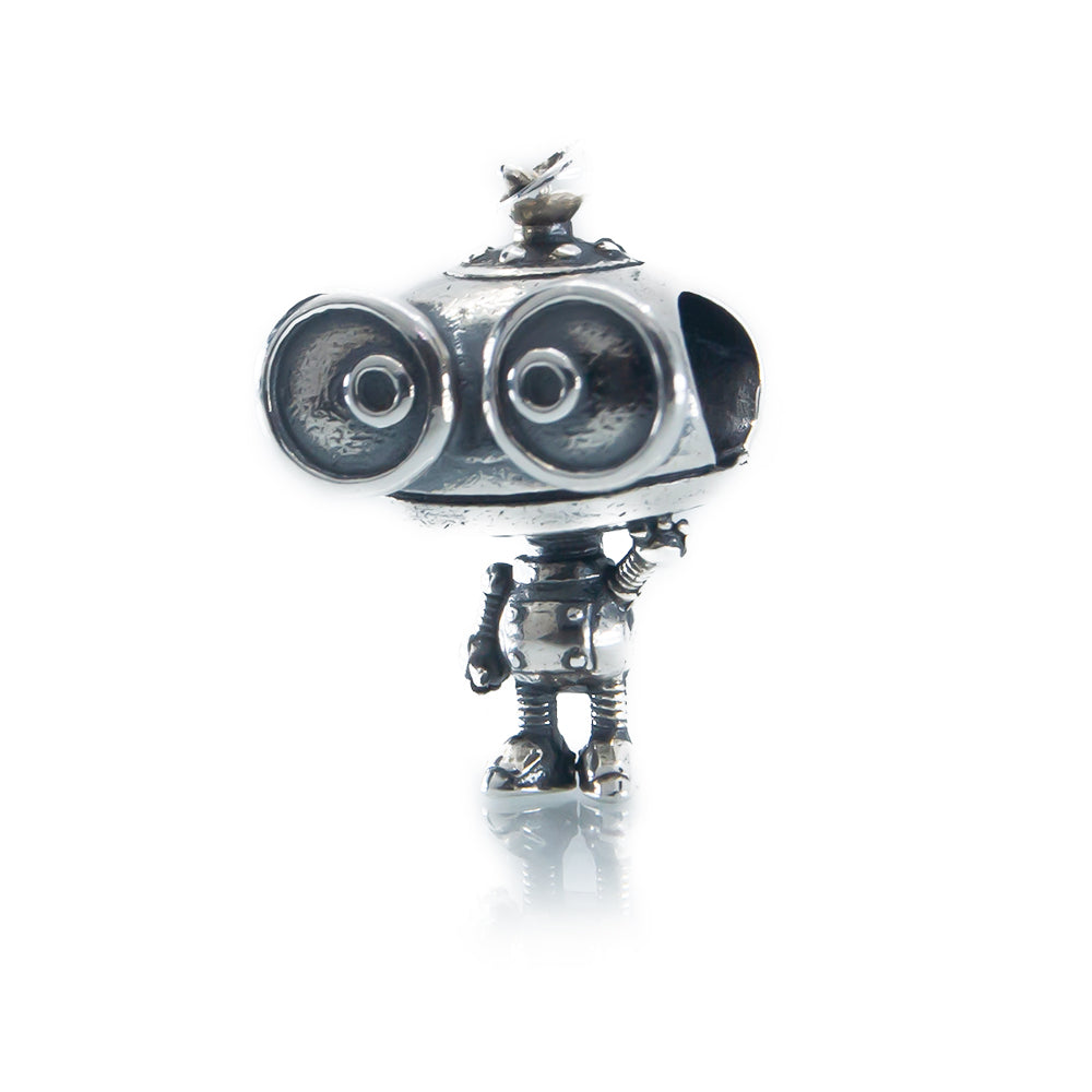 Aurora Charm Scrapy The Bot silver sterling-silver Bead by The Alternative Bead. Your official Aurora Charm Retailer from Germany