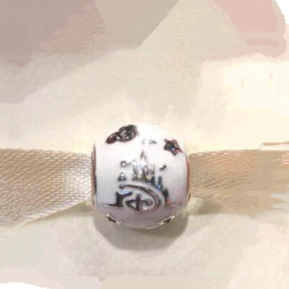 Disney x Pandora Shanghai Disneyland Exclusive Pandora Charm silver and white sterling-silver and enamel Bead by The Alternative Bead. Your Jewelry Retailer from Germany