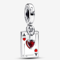 Disney x Pandora Disney Villains Queen of Hearts Double Dangle Charm (793420C01) silver and red and black sterling-silver and enamel Dangle by The Alternative Bead. Your Jewelry Retailer from Germany