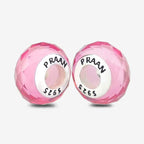 Praan Sea Pink Crystal Stopper Charms pink crystal Stopper by The Alternative Bead. Your official Praan Retailer from Germany