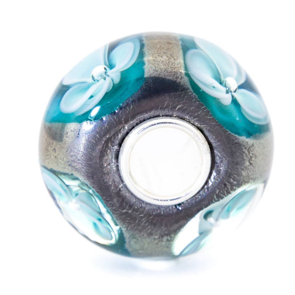 Elfbeads Sea Oil Flowerpools blue glass Bead by The Alternative Bead. Your official Elfbeads Retailer from Germany
