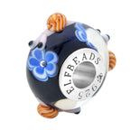 Elfbeads Serenity Flower Snails black glass Bead by The Alternative Bead. Your official Elfbeads Retailer from Germany