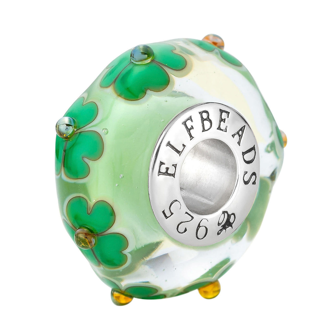 Elfbeads Shamrock Meadow  glass Bead by The Alternative Bead. Your official Elfbeads Retailer from Germany