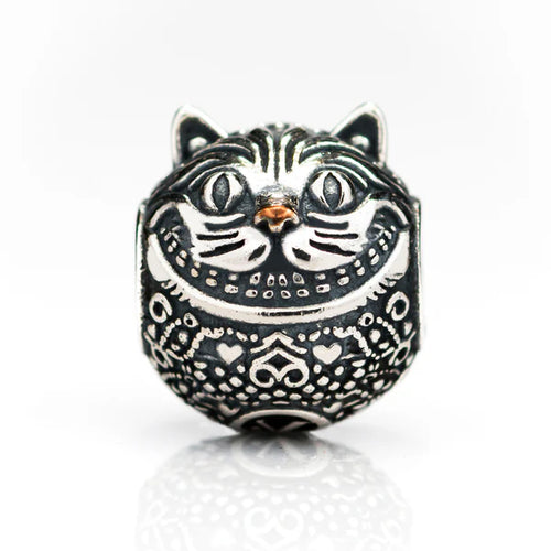 VIP-CHARMS Cheshire Cat Bead silver sterling-silver Bead by The Alternative Bead. Your official VIP-CHARMS Retailer from Germany