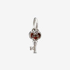 Praan Mystery with Sherlock Holmes 221B Key Charm silver; red sterling-silver; enamel Dangle by The Alternative Bead. Your official Praan Retailer from Germany