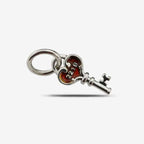 Praan Mystery with Sherlock Holmes 221B Key Charm silver; red sterling-silver; enamel Dangle by The Alternative Bead. Your official Praan Retailer from Germany