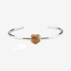 Praan Shimmering Faceted Goldstone Heart Charm gold natural-stone Bead by The Alternative Bead. Your official Praan Retailer from Germany