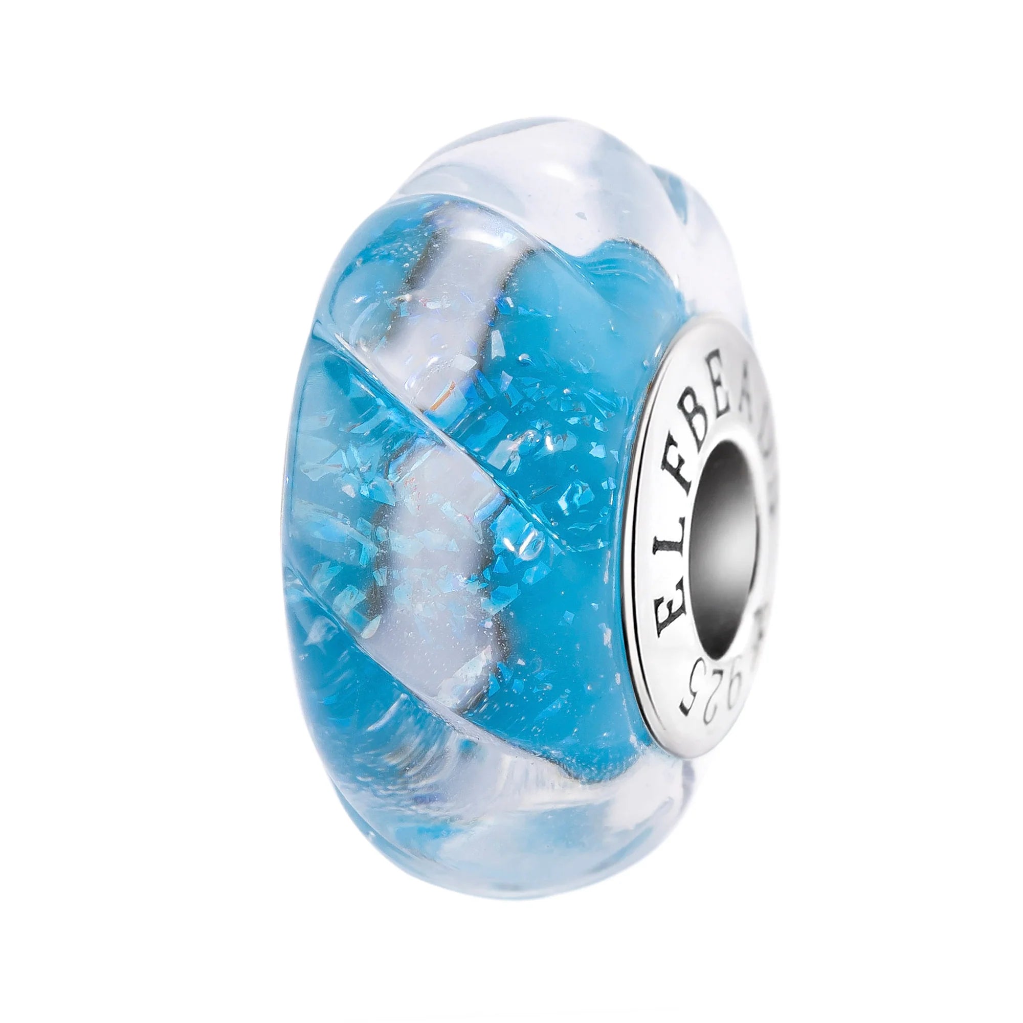 Elfbeads Shimmering Seafoam Waves blue glass Bead by The Alternative Bead. Your official Elfbeads Retailer from Germany