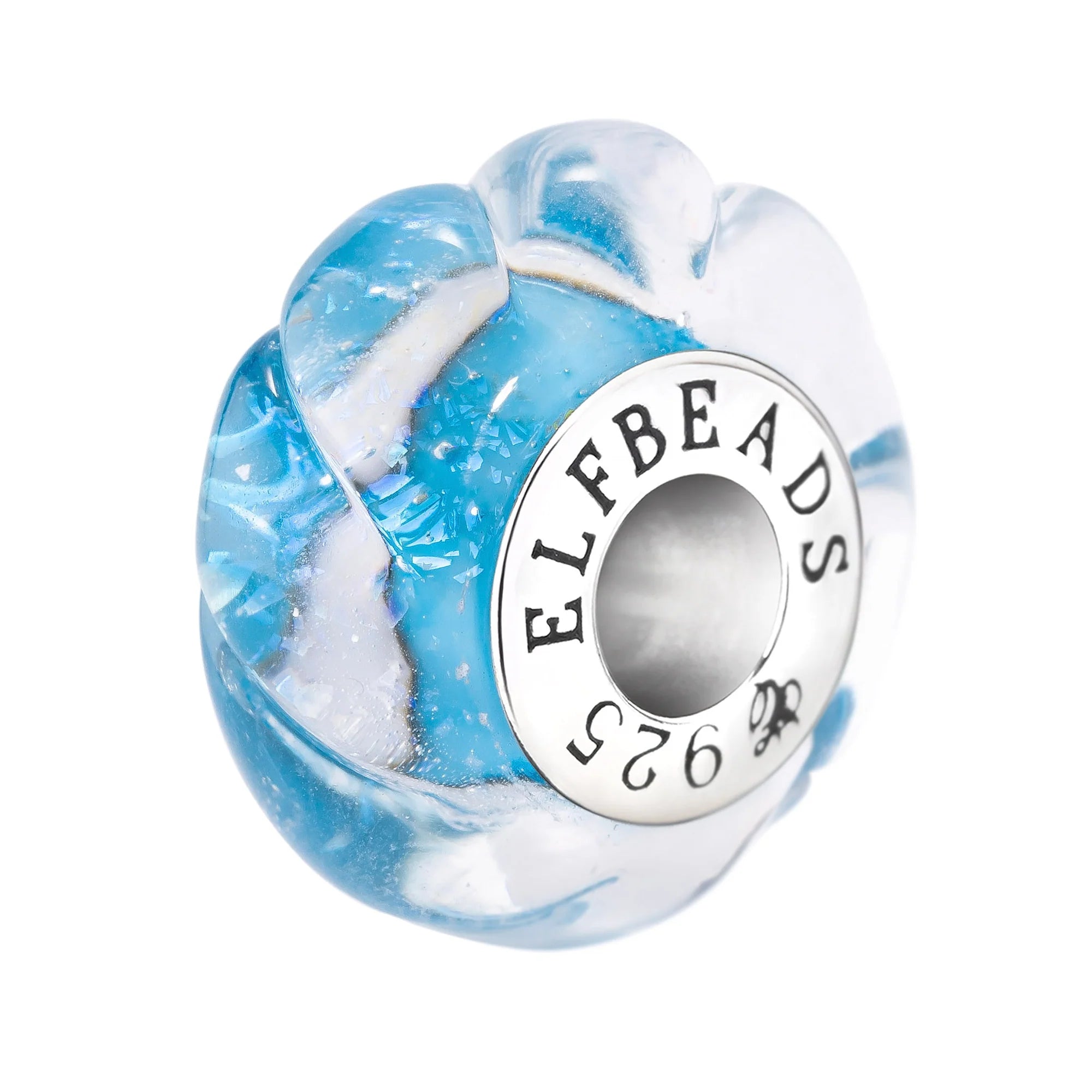 Elfbeads Shimmering Seafoam Waves blue glass Bead by The Alternative Bead. Your official Elfbeads Retailer from Germany