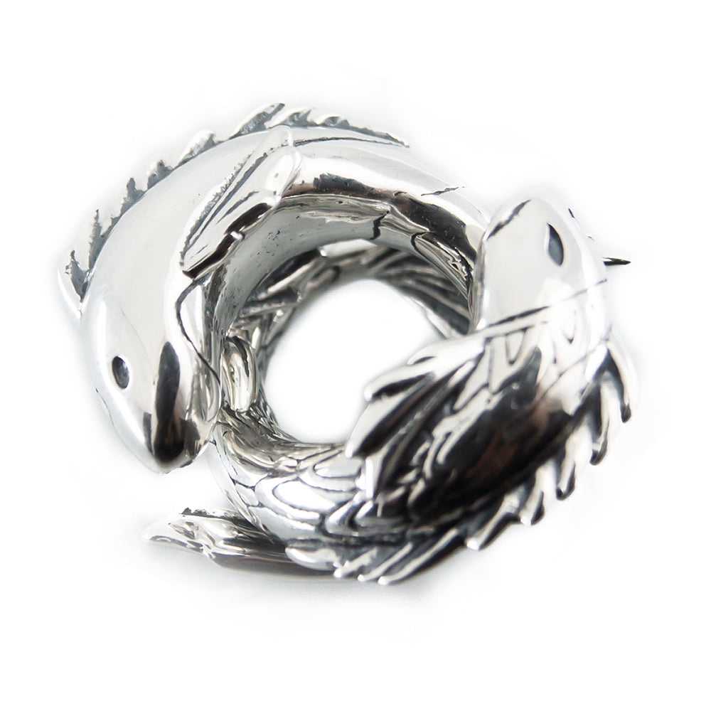 The Alternative Bead: Aurora Charm - Shui & Huo Fish Set Sterling Silver Charm Picture 1