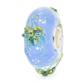 Elfbeads Sky Blue Gold Lilies Monroe  glass Bead by The Alternative Bead. Your official Elfbeads Retailer from Germany