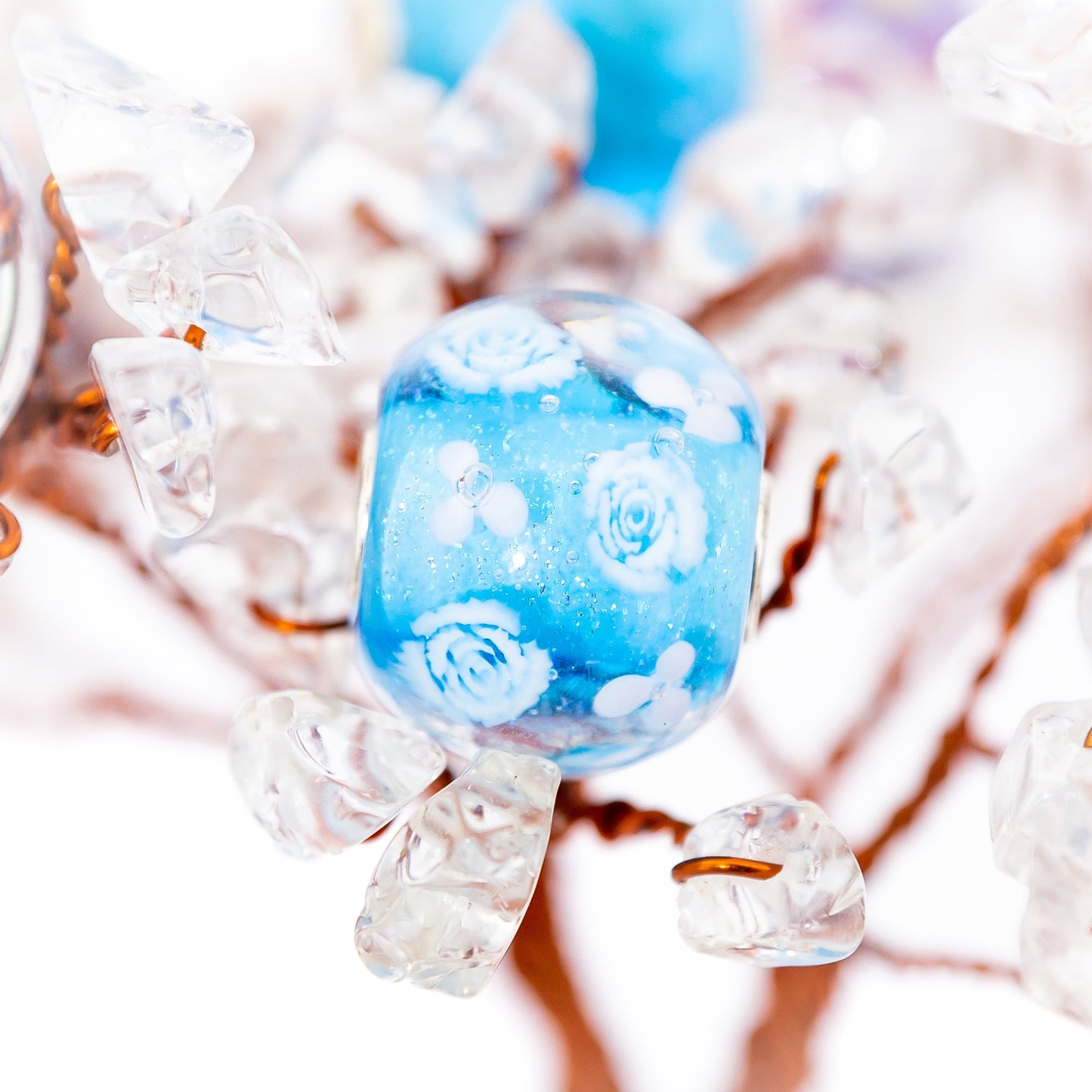  Elfbeads Sky Rose Meadow World Charm by The Alternative Bead 