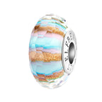 Elfbeads Sky Lane Fractal blue; pink; gold glass Bead by The Alternative Bead. Your official Elfbeads Retailer from Germany