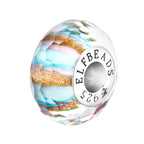 Elfbeads Sky Lane Fractal blue; pink; gold glass Bead by The Alternative Bead. Your official Elfbeads Retailer from Germany