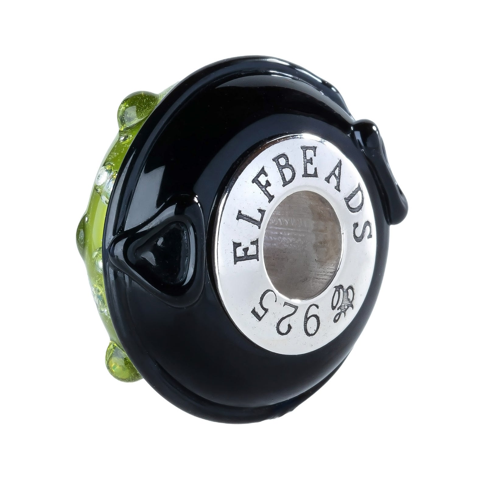 Elfbeads Slime Potion green; black; silver glass Bead by The Alternative Bead. Your official Elfbeads Retailer from Germany