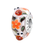 Elfbeads Snail Meadow Delight orange glass Bead by The Alternative Bead. Your official Elfbeads Retailer from Germany