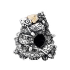 Elfbeads Snakey Claus Two-Tone silver sterling-silver Bead by The Alternative Bead. Your official Elfbeads Retailer from Germany