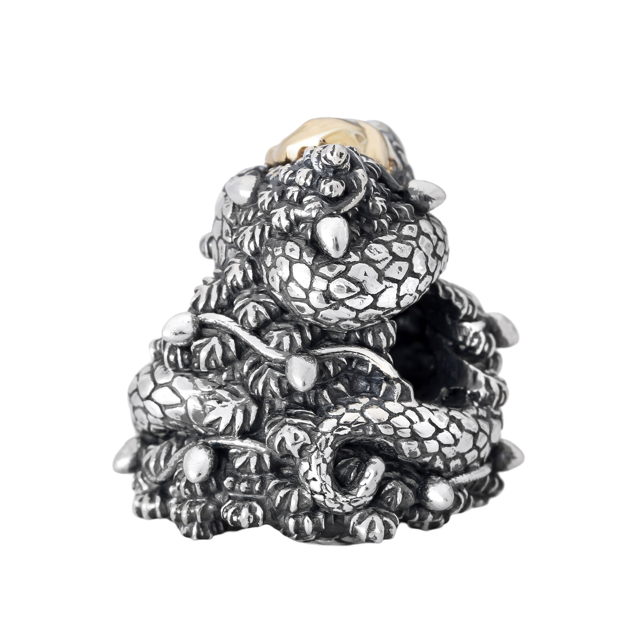 Elfbeads Snakey Claus Two-Tone silver sterling-silver Bead by The Alternative Bead. Your official Elfbeads Retailer from Germany