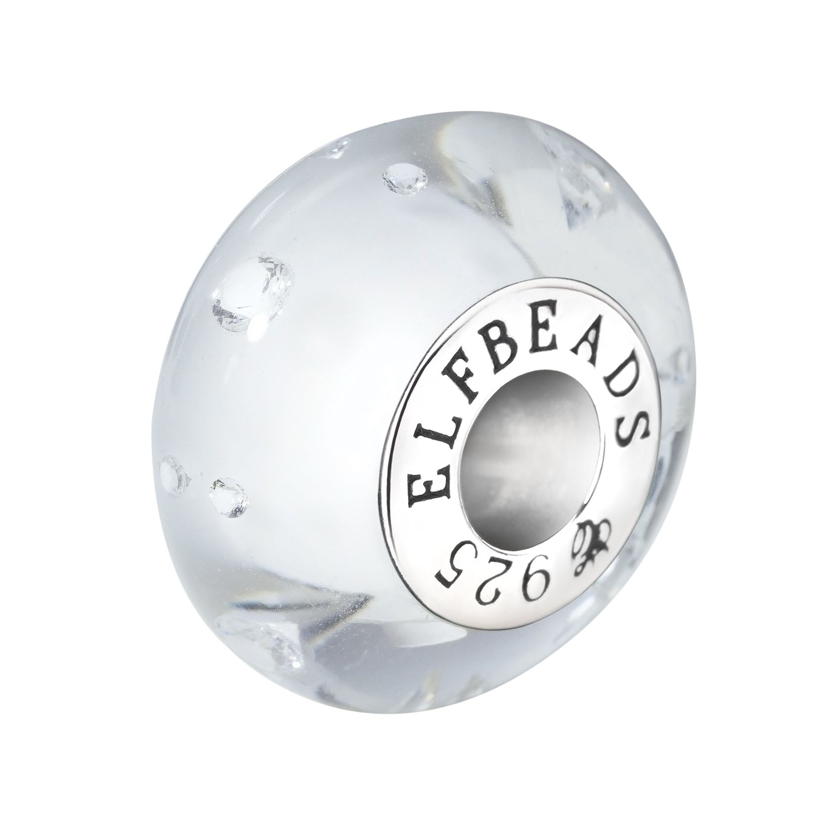 Elfbeads Snow Monroe white glass Bead by The Alternative Bead. Your official Elfbeads Retailer from Germany