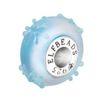 Elfbeads Snowflake Blizzard Frost silver; blue glass Bead by The Alternative Bead. Your official Elfbeads Retailer from Germany