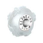 Elfbeads Snowy Flowertwig Frost silver; white glass Bead by The Alternative Bead. Your official Elfbeads Retailer from Germany
