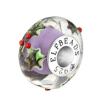 Elfbeads Soft Levander Poinsettia silver; purple sterling-silver; glass Bead by The Alternative Bead. Your official Elfbeads Retailer from Germany