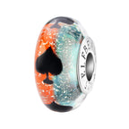 Elfbeads Spades of Secrets orange; blue glass Bead by The Alternative Bead. Your official Elfbeads Retailer from Germany