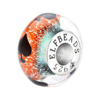 Elfbeads Spades of Secrets orange; blue glass Bead by The Alternative Bead. Your official Elfbeads Retailer from Germany