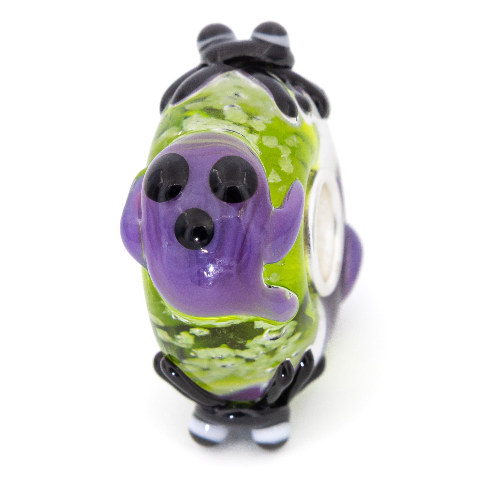 Elfbeads Spider Ghosts Greenlight  glass Bead by The Alternative Bead. Your official Elfbeads Retailer from Germany