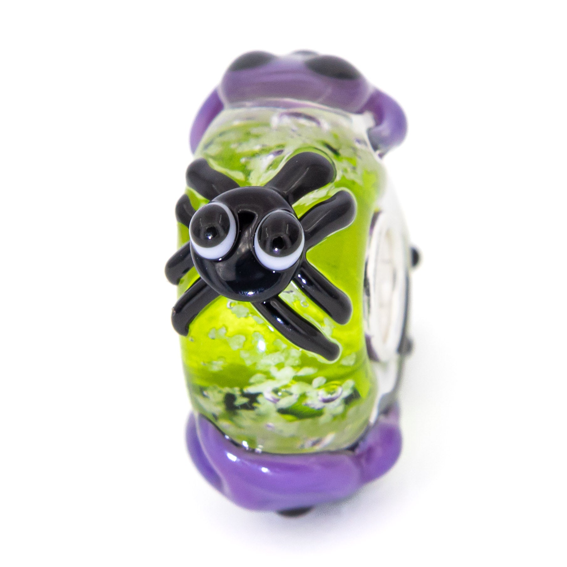 Elfbeads Spider Ghosts Greenlight  glass Bead by The Alternative Bead. Your official Elfbeads Retailer from Germany