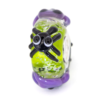  Elfbeads Spider Ghosts Greenlight Charm by The Alternative Bead 