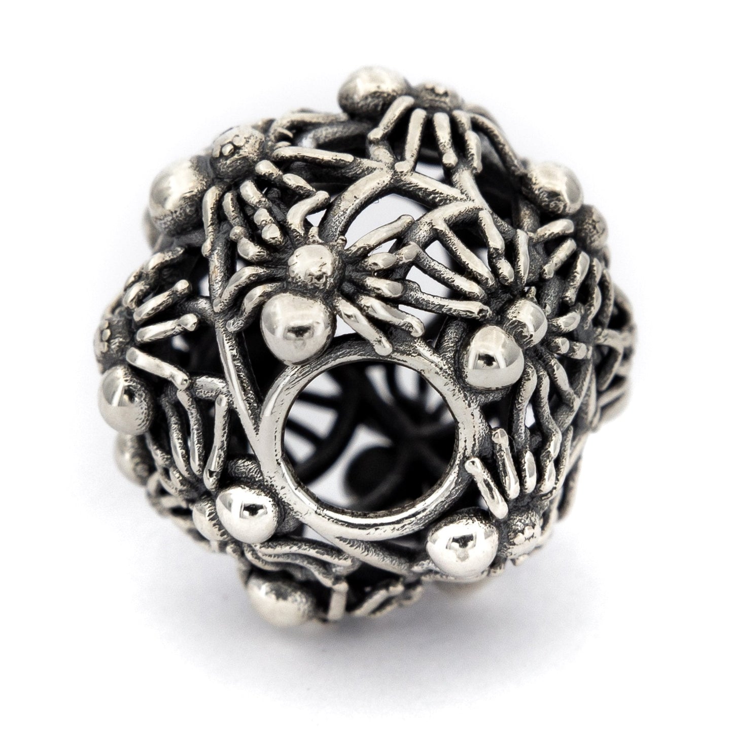  Elfbeads Spider Nest Charm by The Alternative Bead 