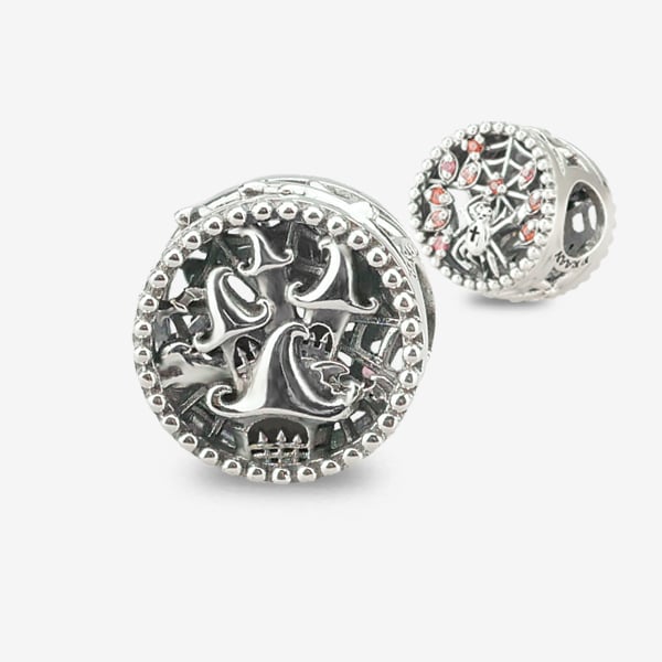 Praan Spiderweb Castle Charm silver sterling-silver Bead by The Alternative Bead. Your official Praan Retailer from Germany