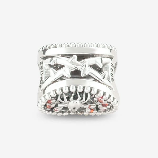 Praan Spiderweb Castle Charm silver sterling-silver Bead by The Alternative Bead. Your official Praan Retailer from Germany