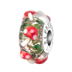 Elfbeads Spirit Mushroom green; red glass Bead by The Alternative Bead. Your official Elfbeads Retailer from Germany