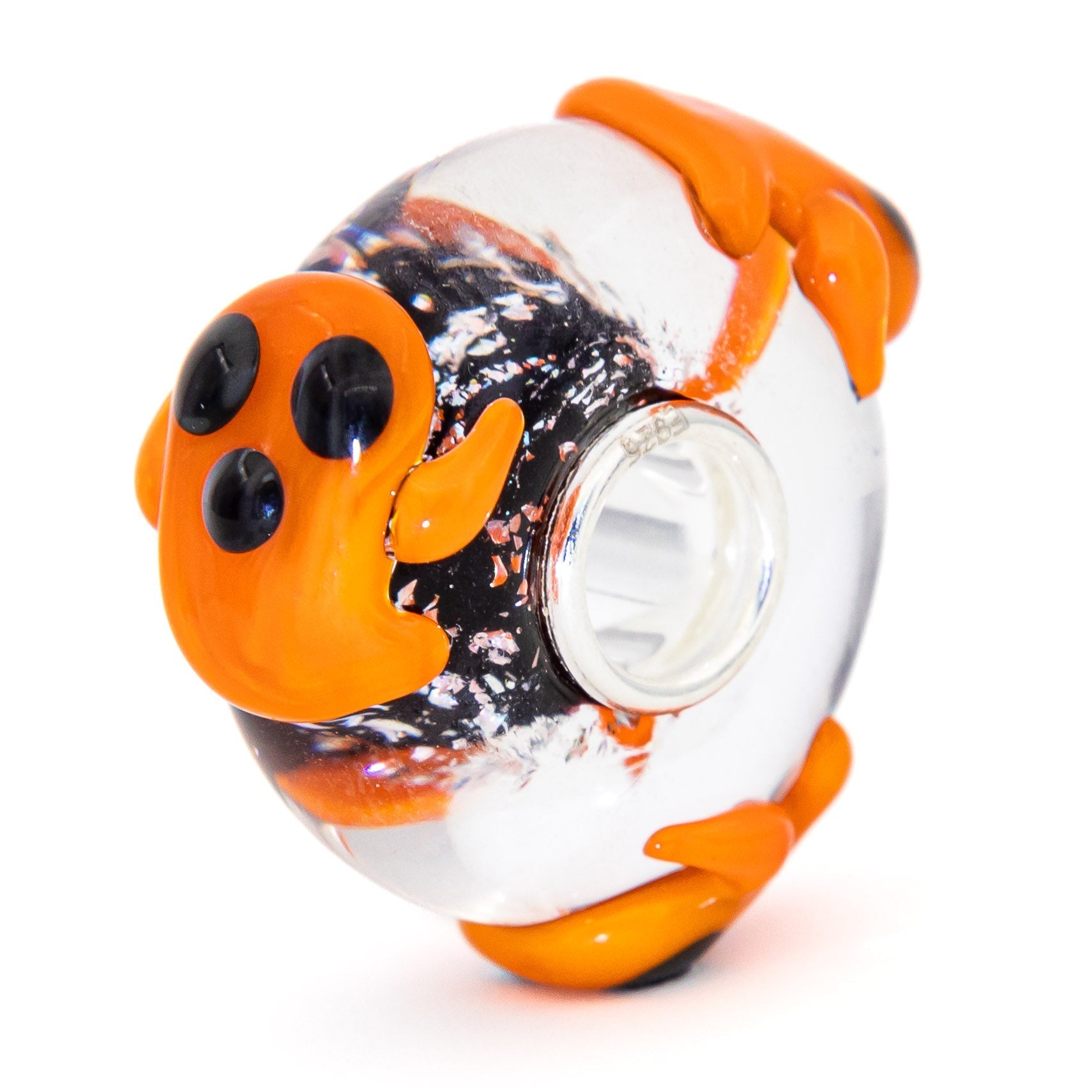 Elfbeads Spooktacular Pumpkin Ghost  glass Bead by The Alternative Bead. Your official Elfbeads Retailer from Germany