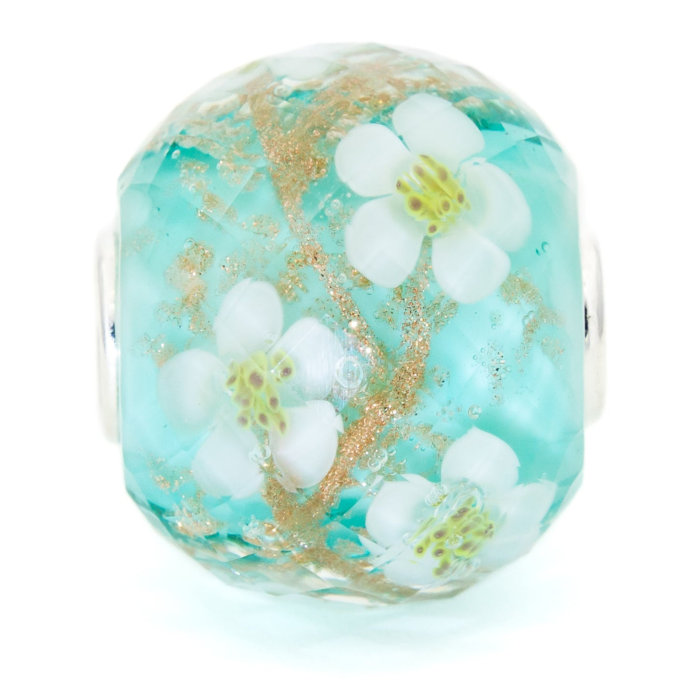 Elfbeads Spring Blossom Golddust World Fractal  glass Bead by The Alternative Bead. Your official Elfbeads Retailer from Germany