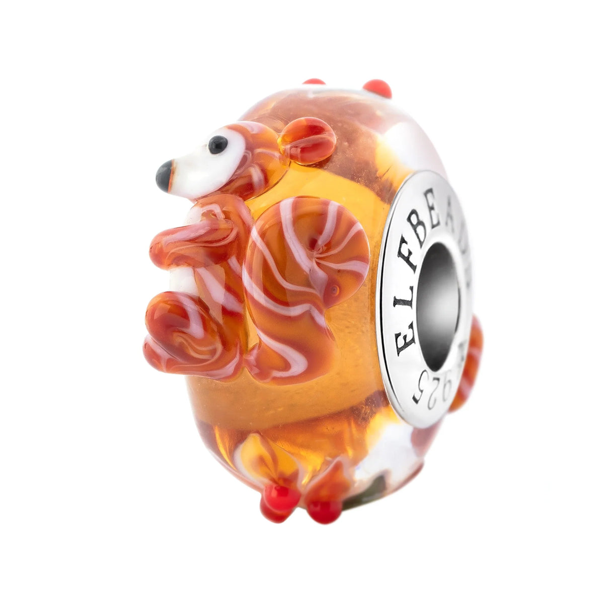 Elfbeads Squirrel Feast orange glass Bead by The Alternative Bead. Your official Elfbeads Retailer from Germany