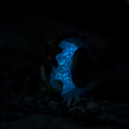 Elfbeads Starfish Shore Starlight blue; white; glow-in-the-dark; red glass Bead by The Alternative Bead. Your official Elfbeads Retailer from Germany