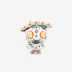 Praan Mexican Sugar Calavera Silver Charm multicolor sterling-silver Bead by The Alternative Bead. Your official Praan Retailer from Germany