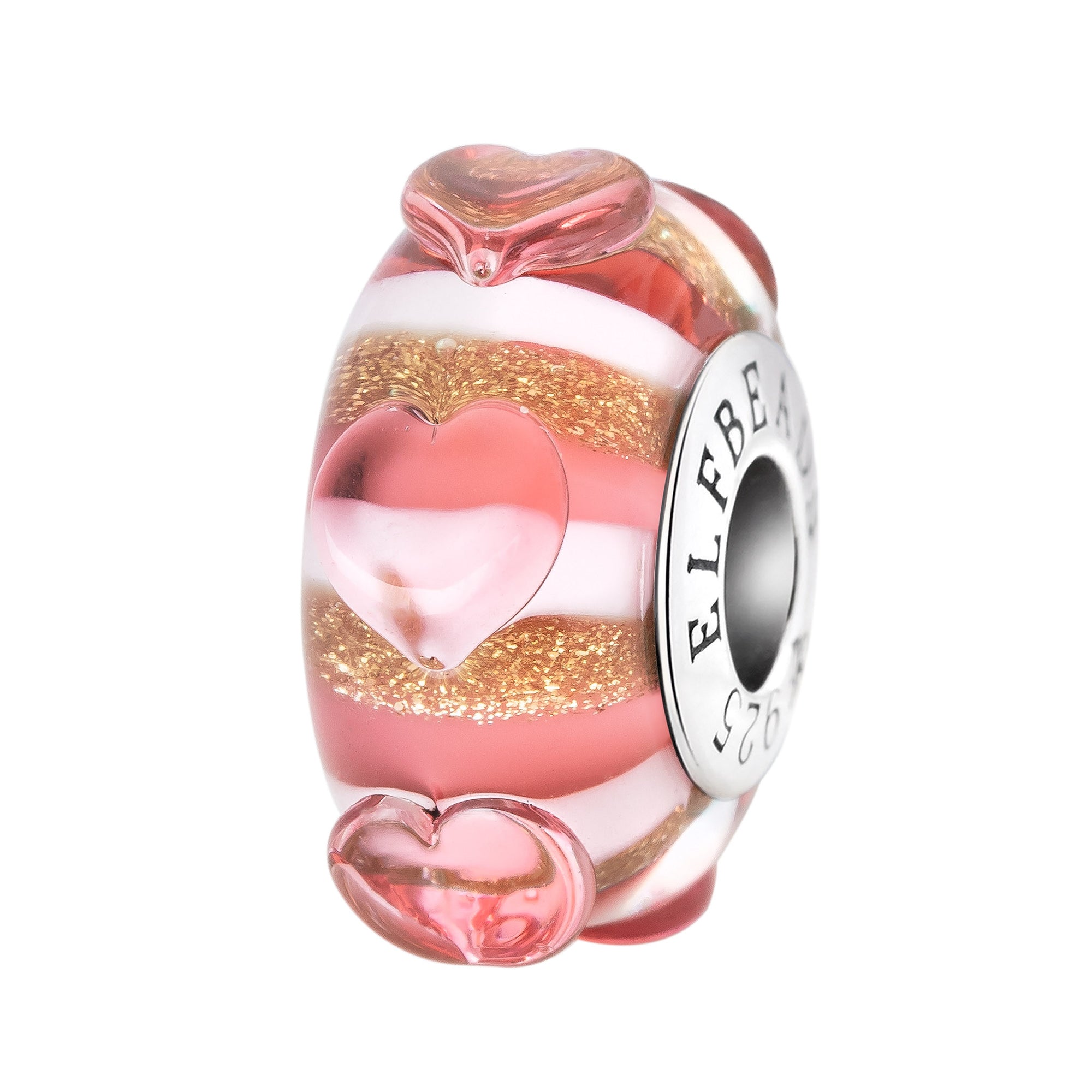 Elfbeads Sugar & Spice Hearts silver sterling-silver Bead by The Alternative Bead. Your official Elfbeads Retailer from Germany